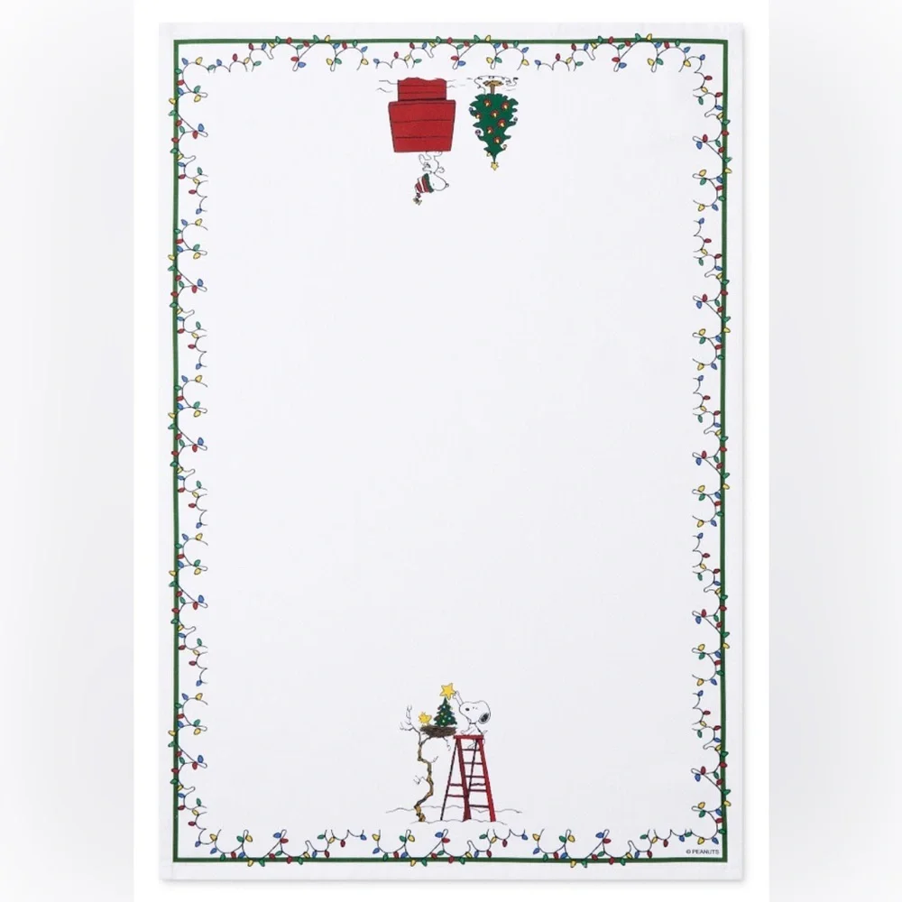 NEW Williams Sonoma Peanuts Snoopy kitchen towel & potholder Christmas holiday